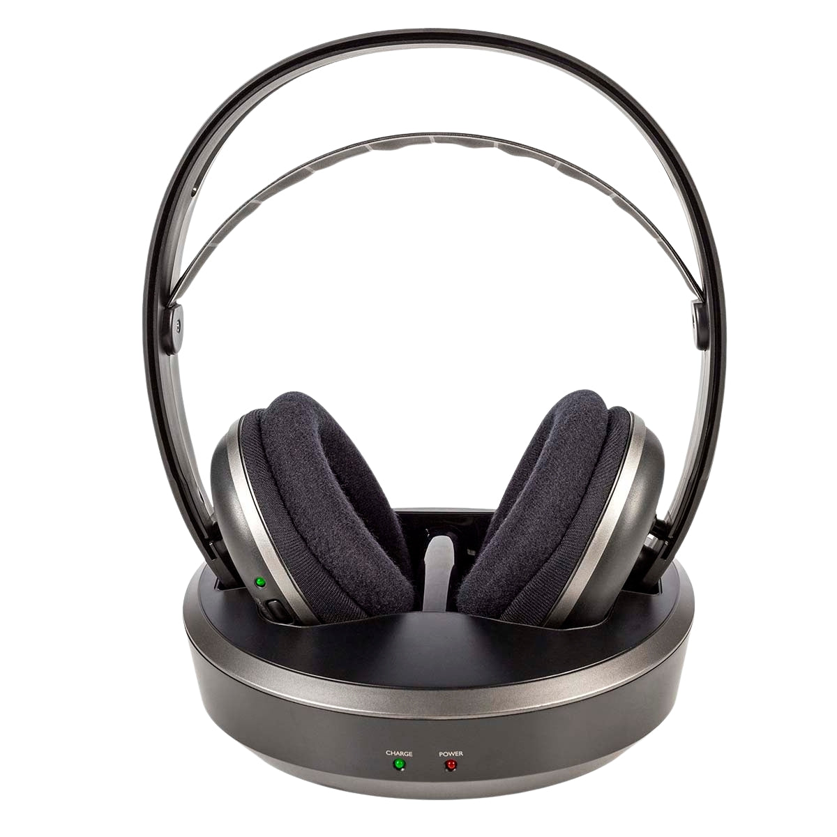 Wireless TV Headphones | RF | Over-Ear | Maximum battery life: 11 hours | 100 m | Digital Audio | Battery dock | Silver / Black