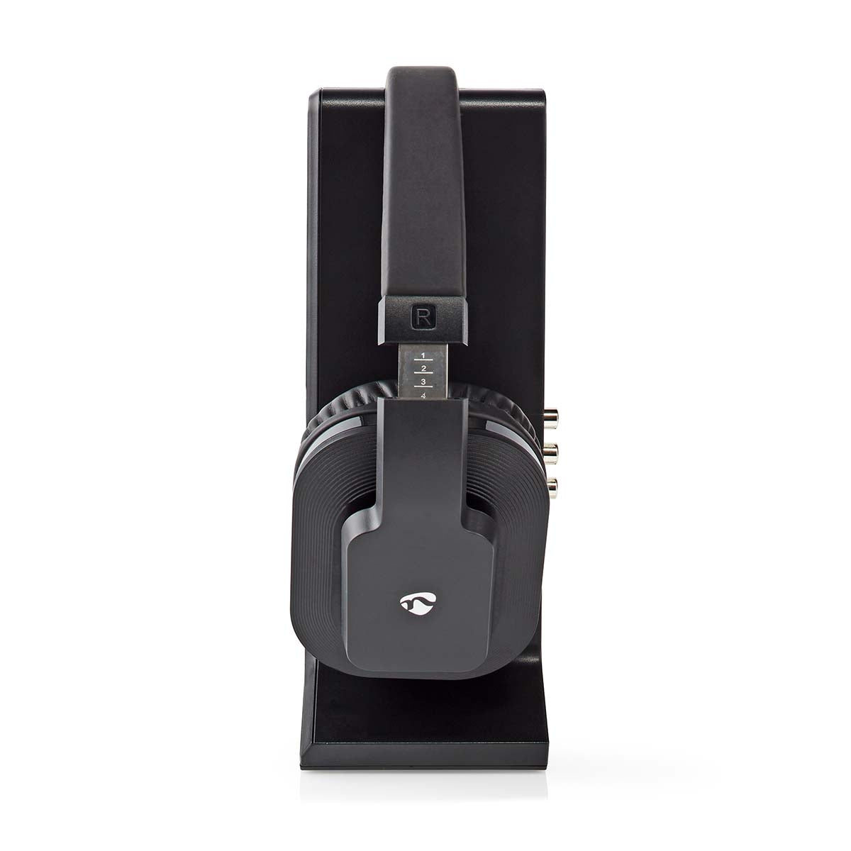 Wireless TV Headphones | RF | Over-Ear | Maximum battery play time: 8 hrs | 25 m | Digital Audio | Charging dock | Black
