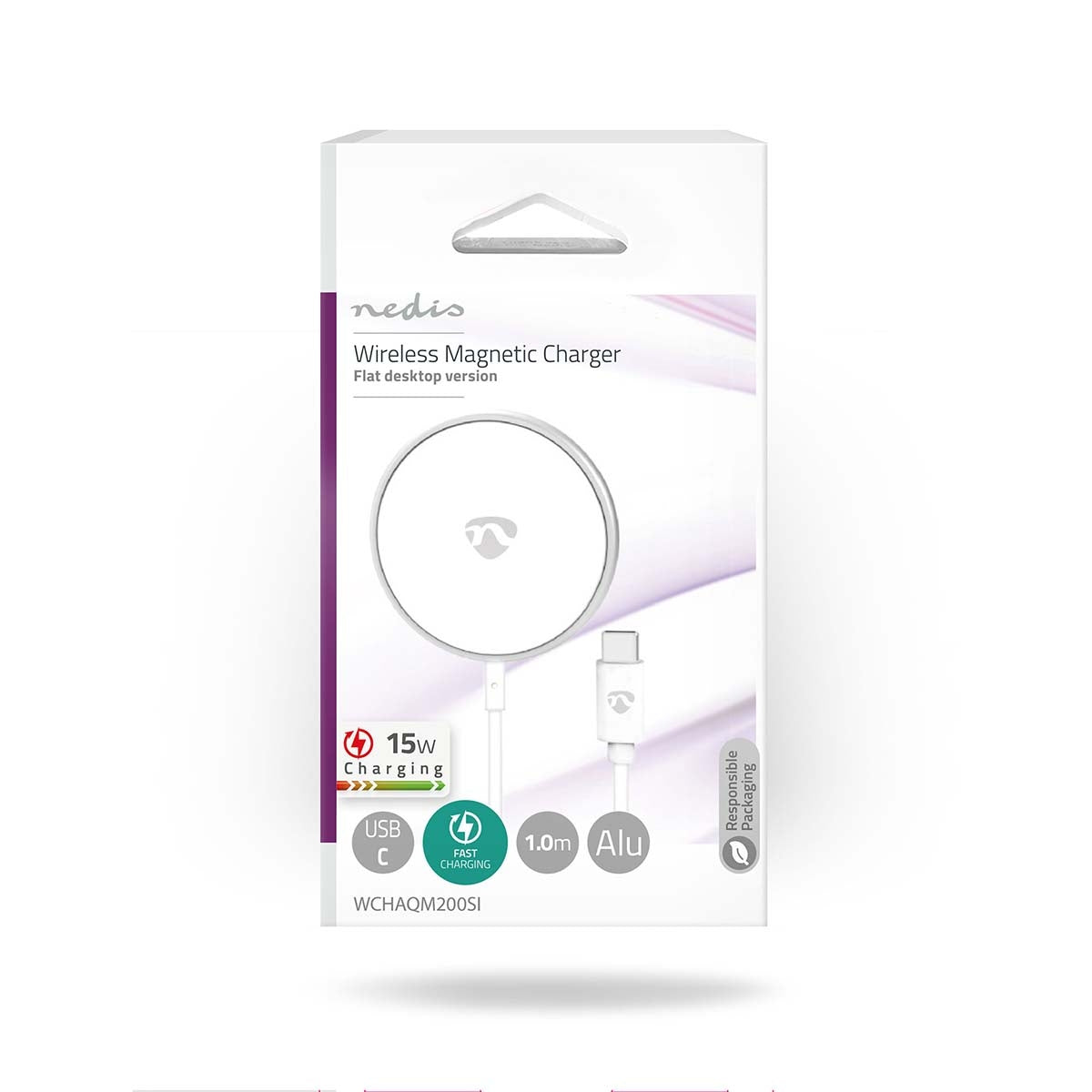 Wireless charging | 5 / 7.5 / 10 / 15 W | 1.0 / 1.1 / 1.67 / 2 A | Cable included | USB Type-C™ | 1.00 m