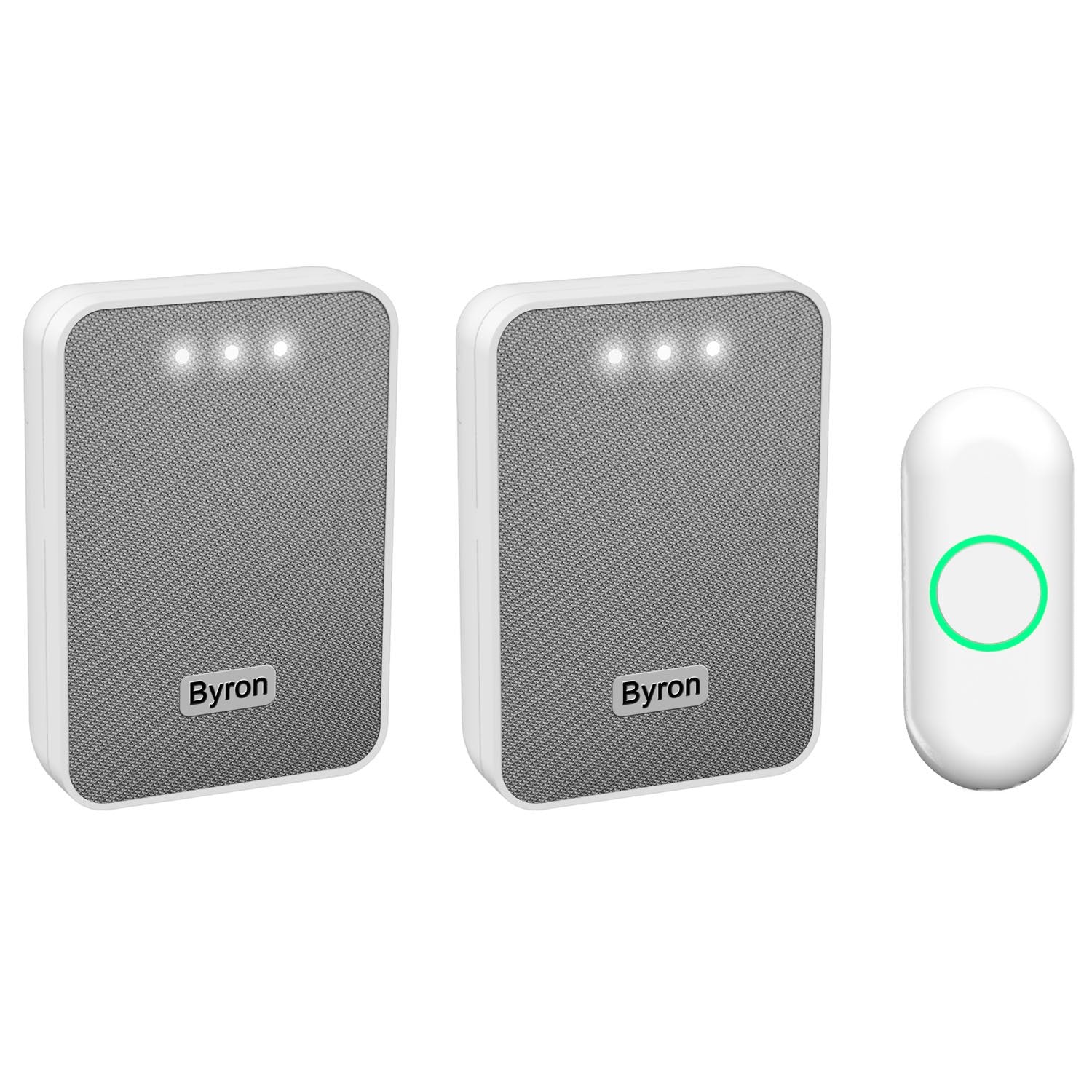 Wireless doorbell fabric front Plug-in+portable