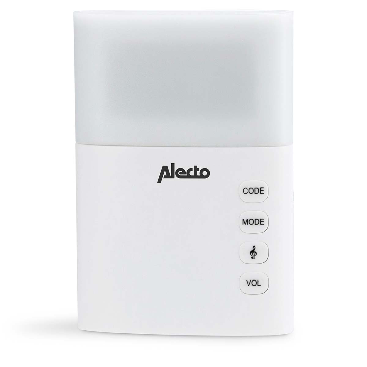 Wireless doorbell with flashing light White