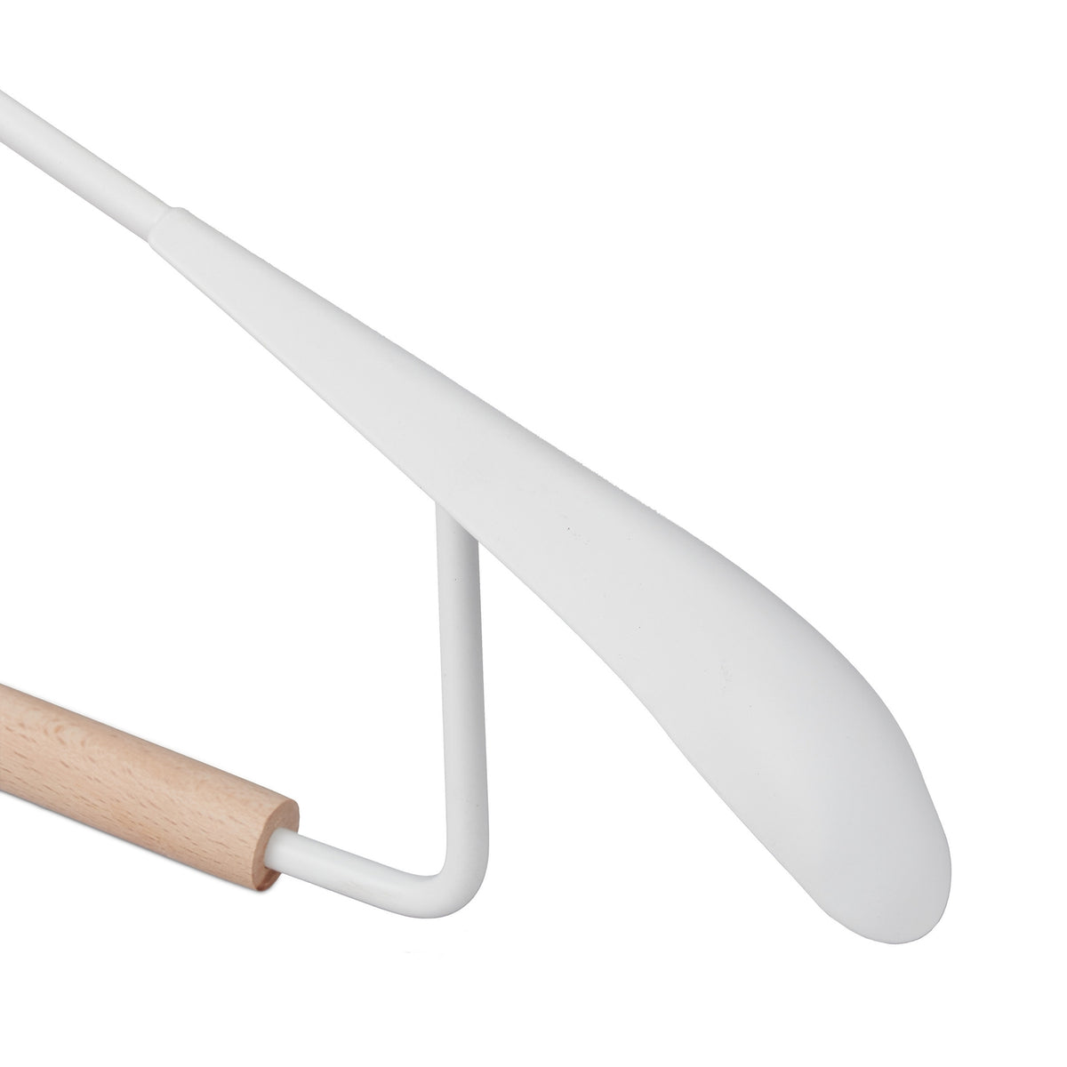Wood and metal hangers - set of 12