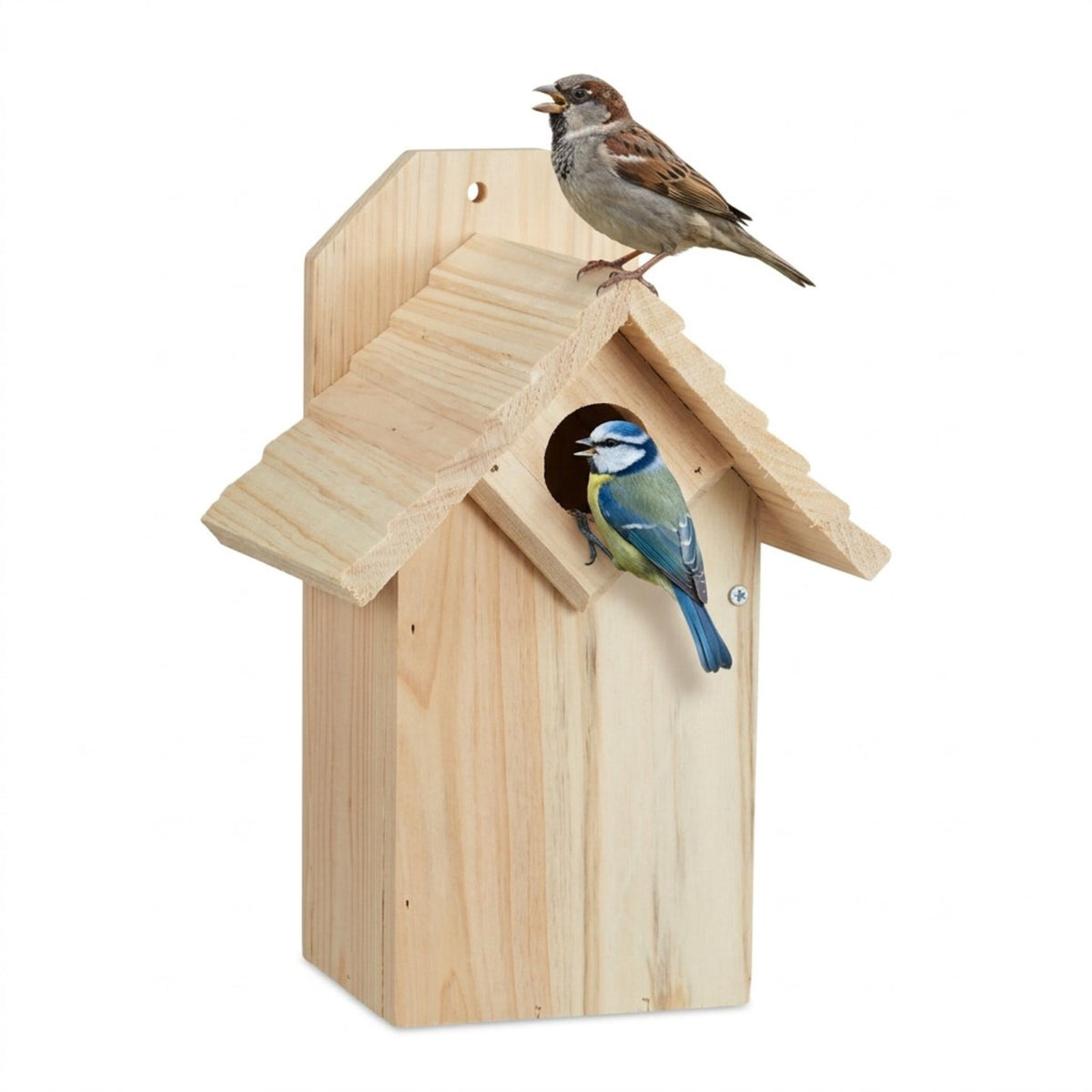 Wooden Bird Nesting Box with Cleaning Flap