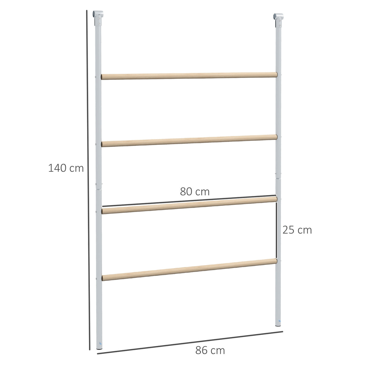 Wooden Chicken Sitting Ladder Playground for Chickens Chicken Climbing Frame for 4-6 Chickens 140 x 86 x 2.5 cm Natural Wood