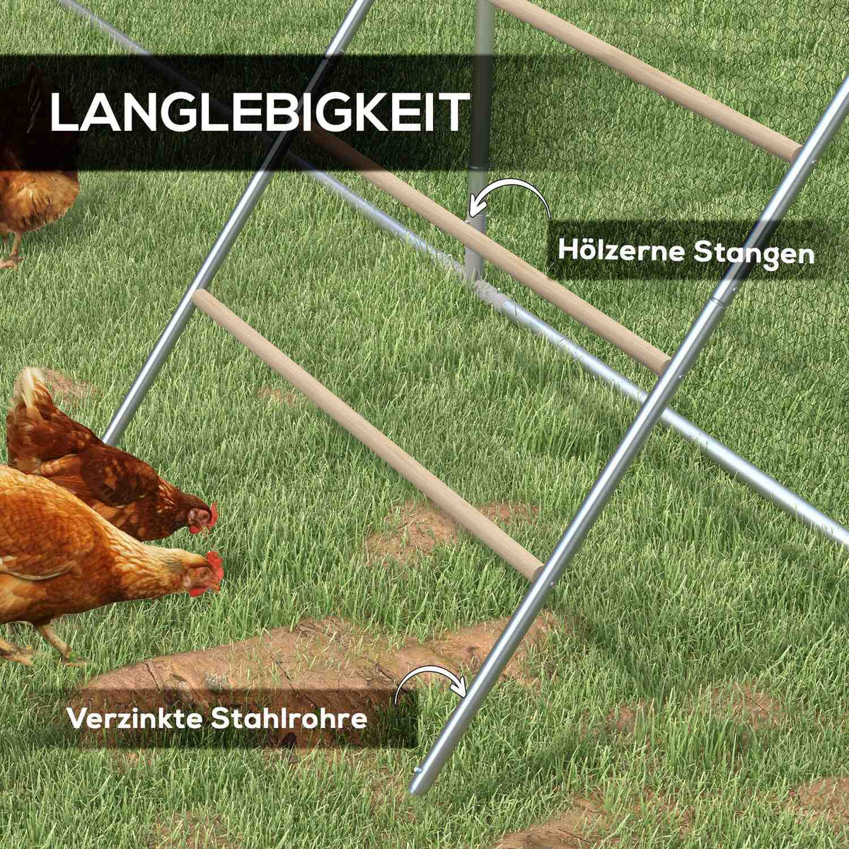 Wooden Chicken Sitting Ladder Playground for Chickens Chicken Climbing Frame for 4-6 Chickens 140 x 86 x 2.5 cm Natural Wood