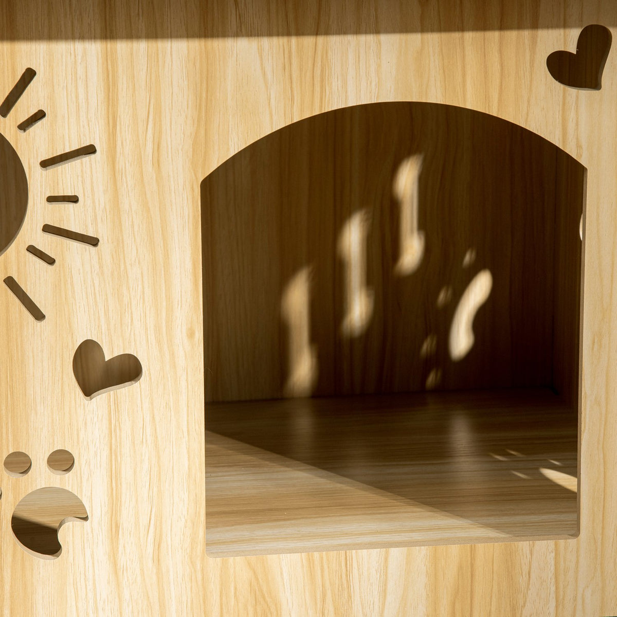 Wooden Dog Kennel Small Animal House With Ventilation Openings Dog House With Roof Dog Cave Indoor Mdf Oak + Black 69 X 50 X 58.5 Cm
