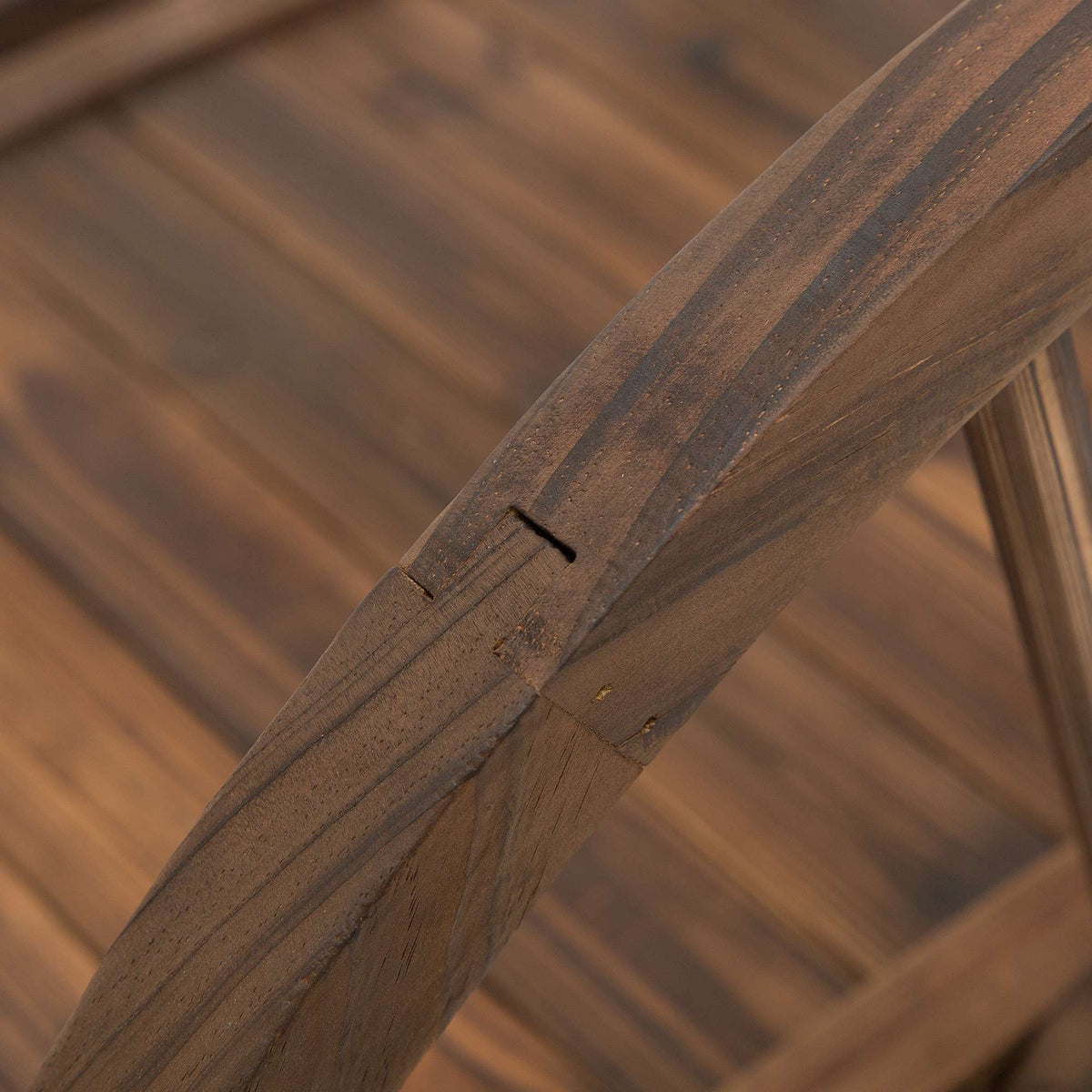 Wooden Garden Bridge with Handrails, 100 x 50 cm