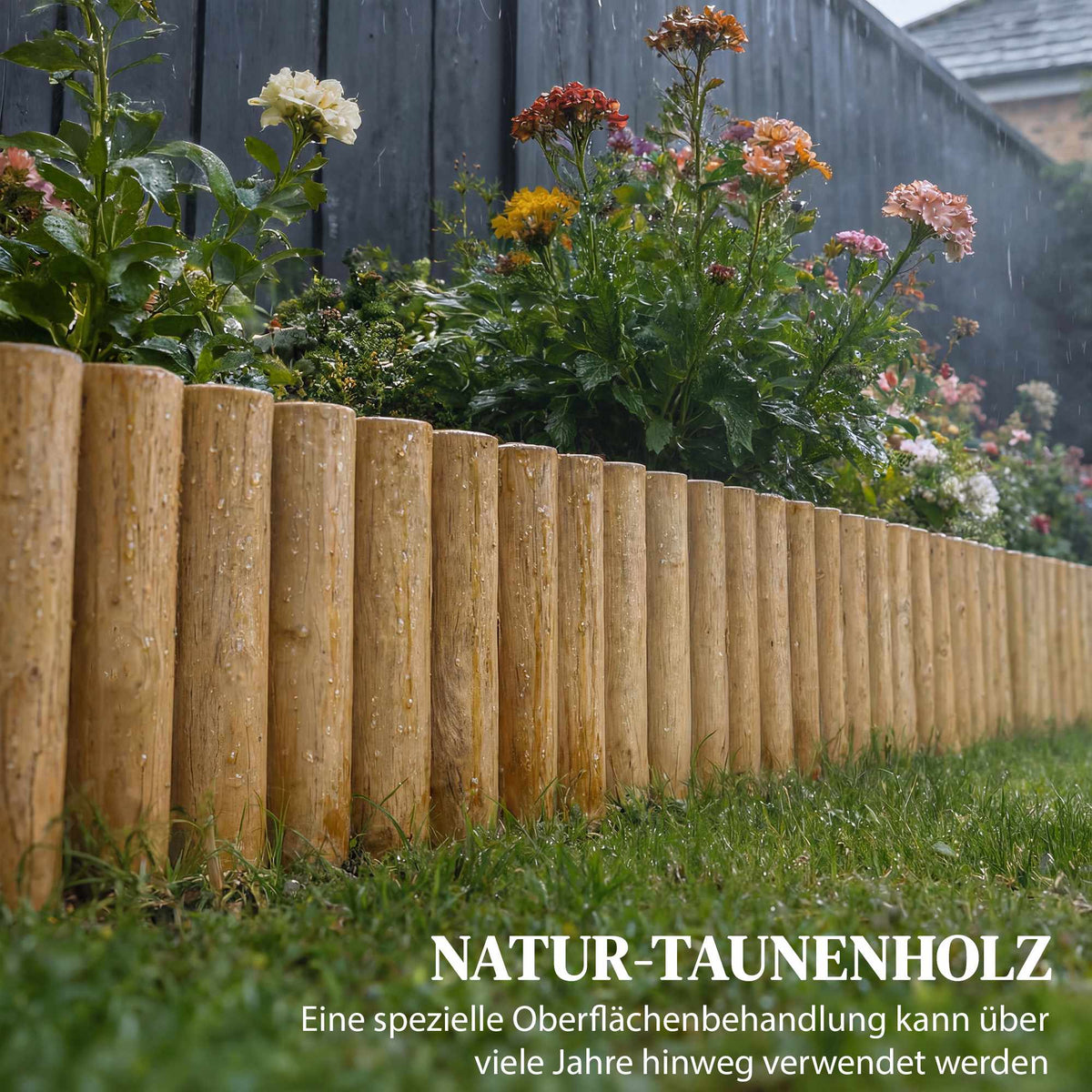 Wooden Garden Fence Panel 176x30 cm – Pet Barrier