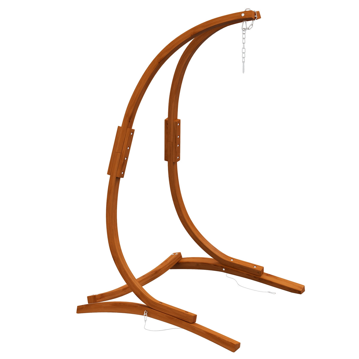 Wooden Hanging Chair Frame Stand For Hanging Chair Hanging Chair Frame Max. 150 Kg Load Capacity For Outdoor Indoor Teak 178 X 143 X 180 Cm
