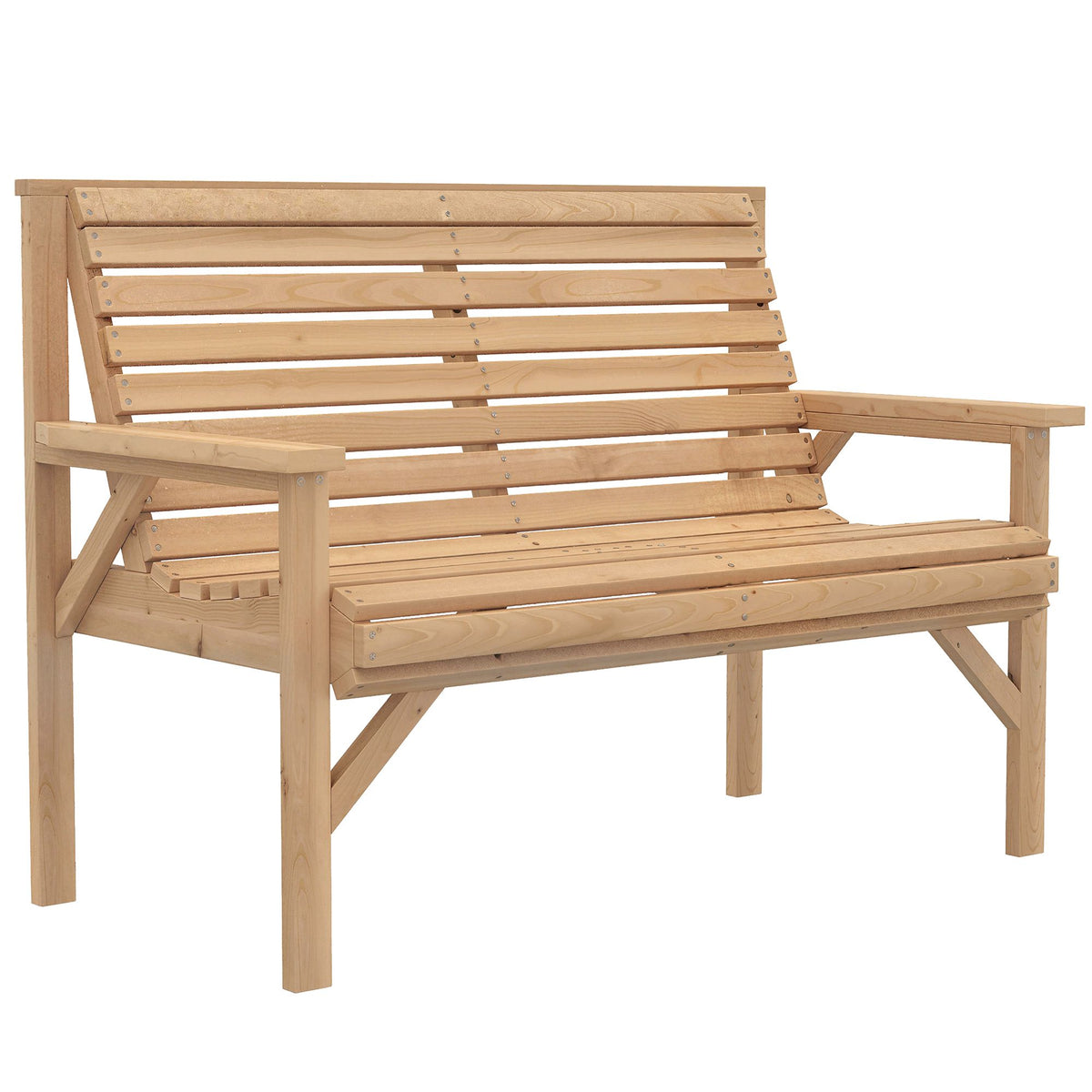 Wooden Outdoor Bench, Weatherproof, 260kg Capacity