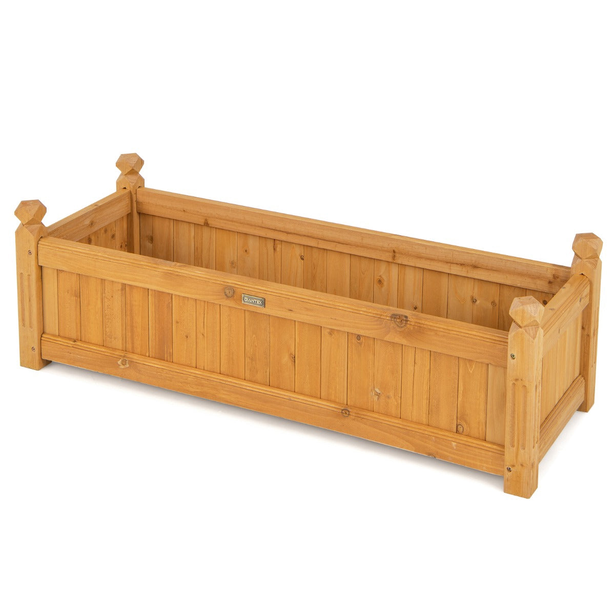 Wooden Raised Garden Bed 110 x 40 x 35 cm, Drainage