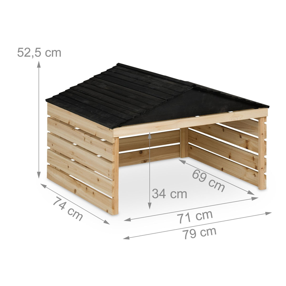 Wooden Robotic Lawn Mower Garage – Weather Protection