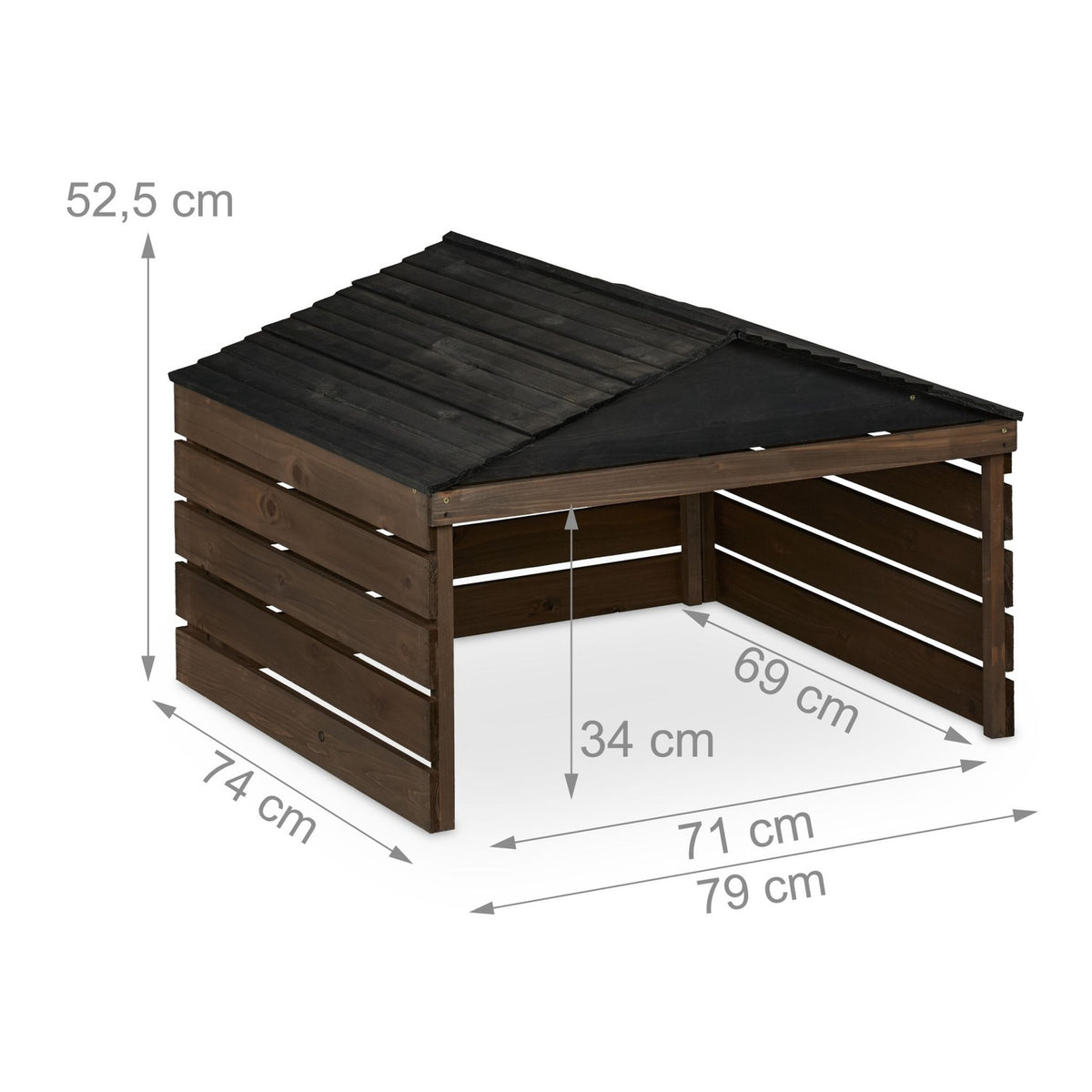 Wooden Robotic Lawn Mower Garage – Weather Protection
