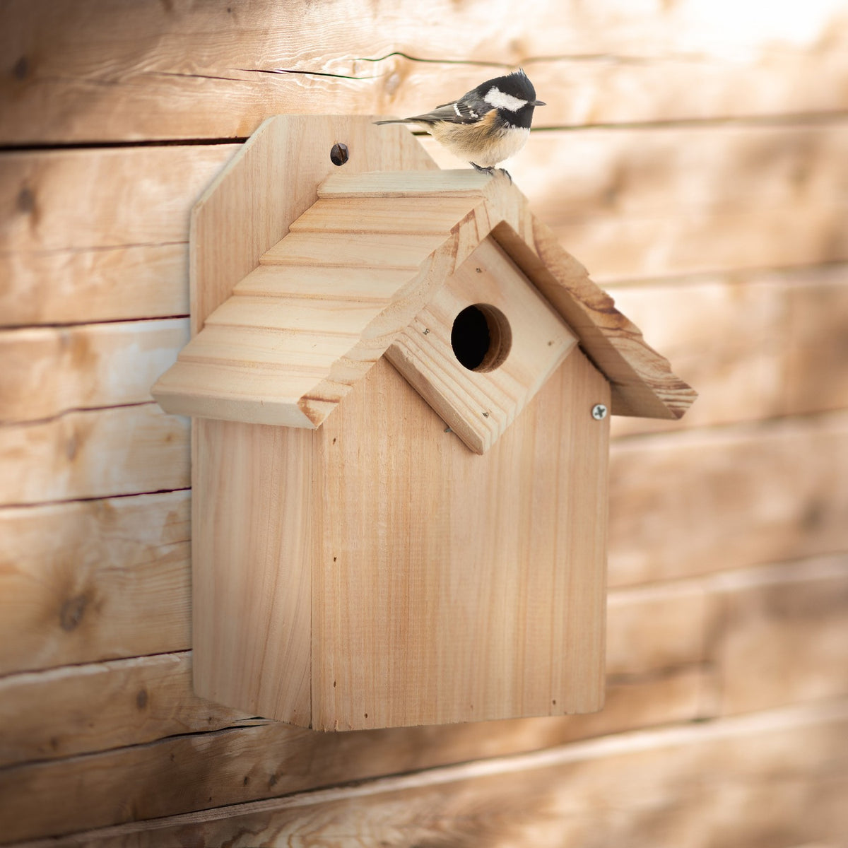 Wooden birdhouse