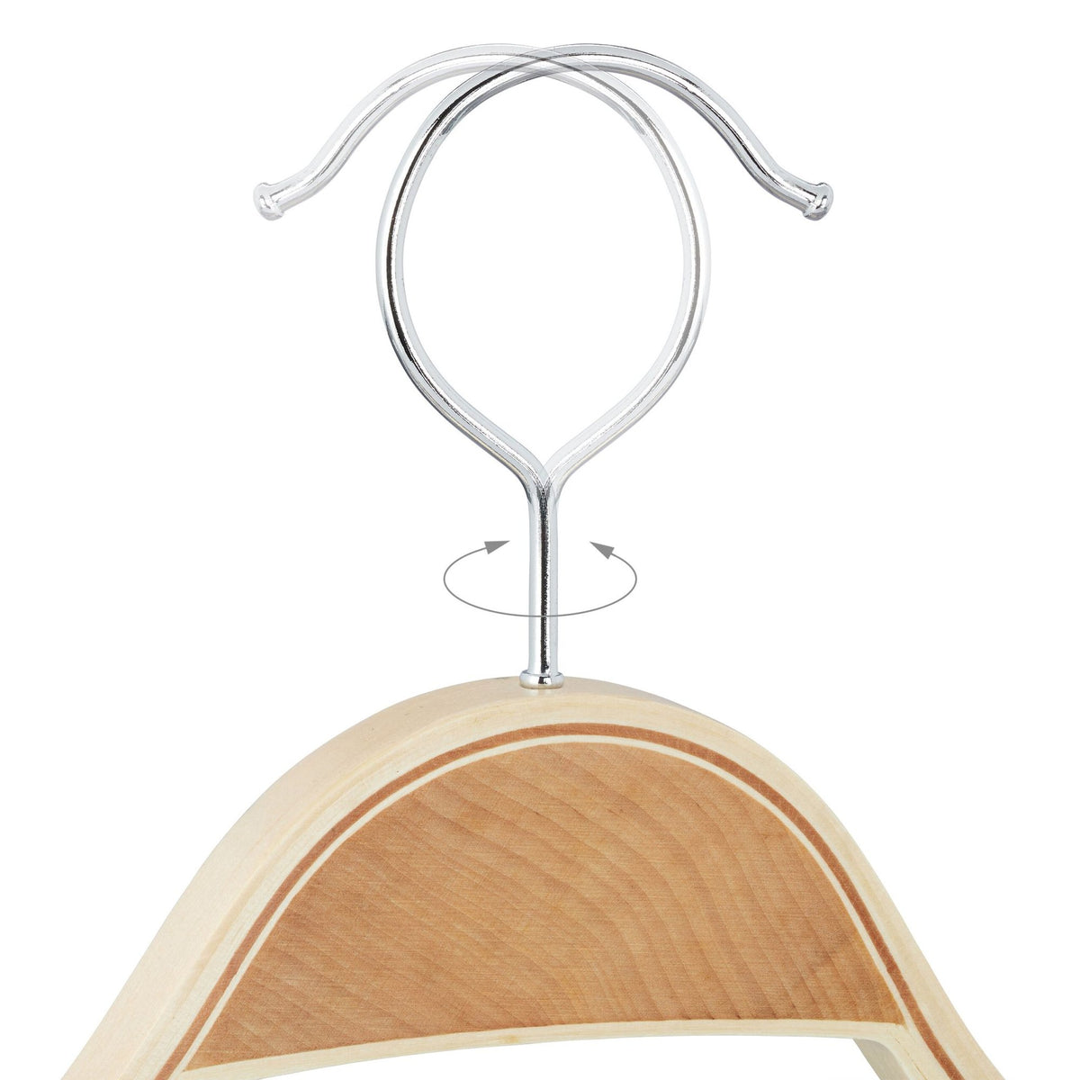 Wooden clothes hangers, 16-pack