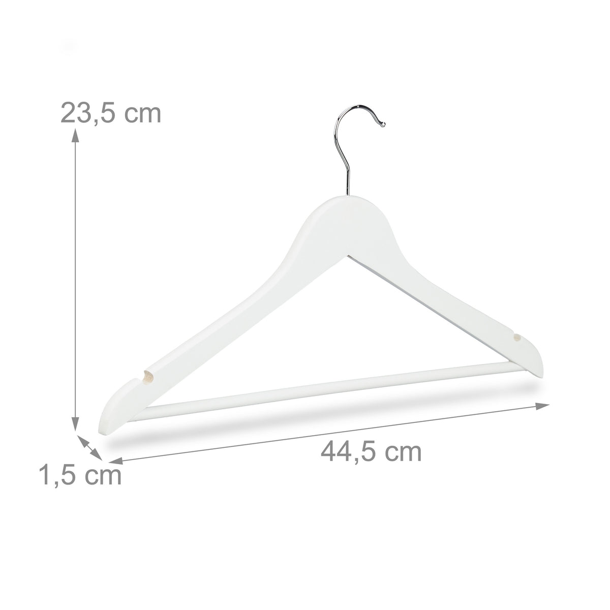 Wooden clothes hangers, 40-pack