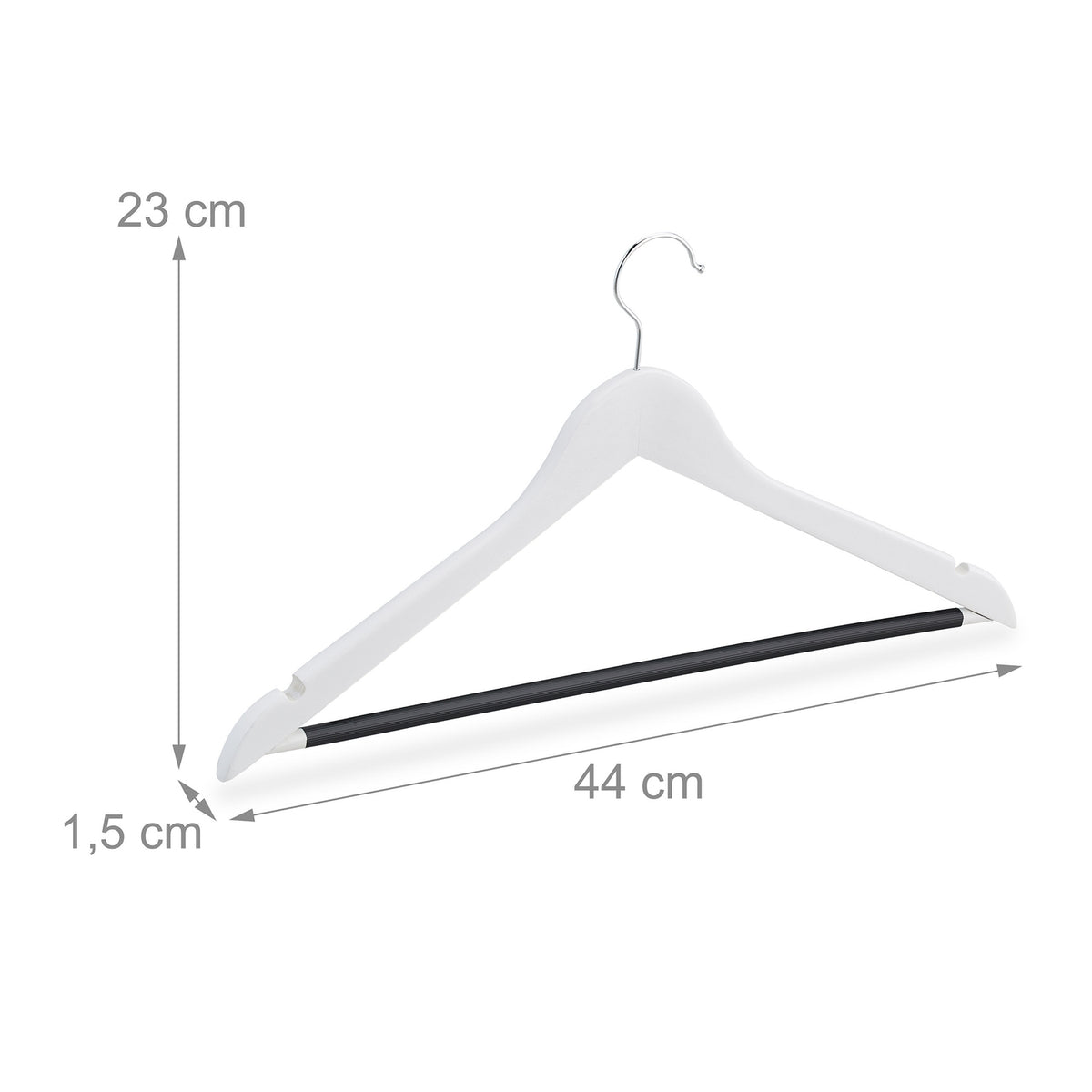 Wooden clothes hangers - set of 12