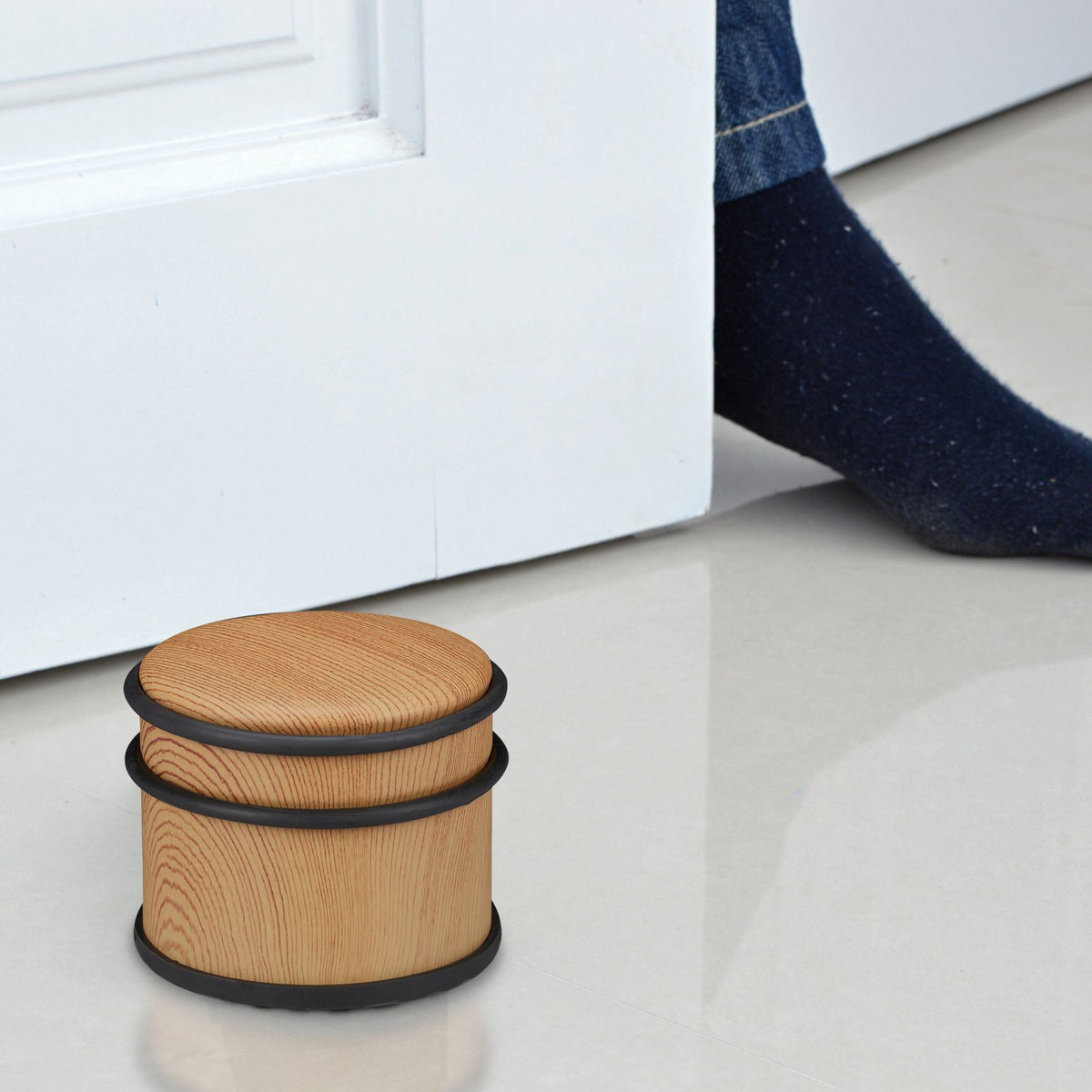 Wooden door stopper - set of 2