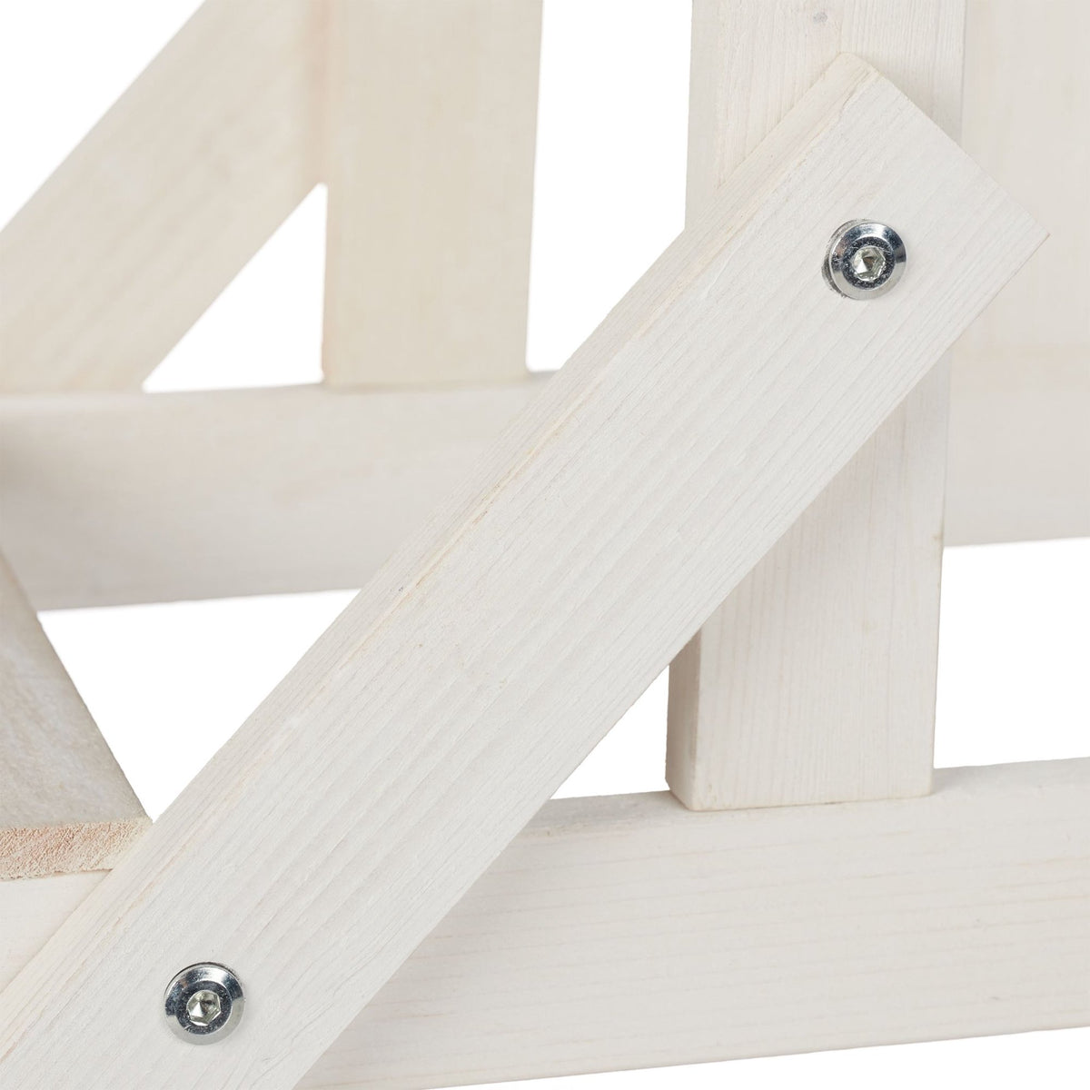 Wooden flower staircase with 3 steps
