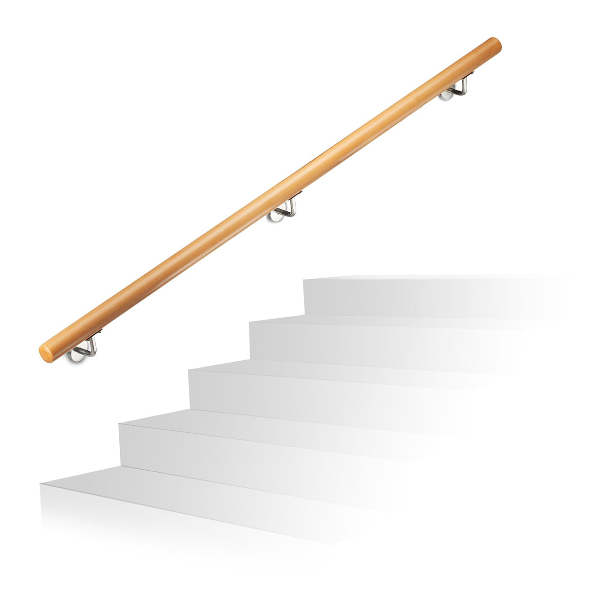 Wooden handrail