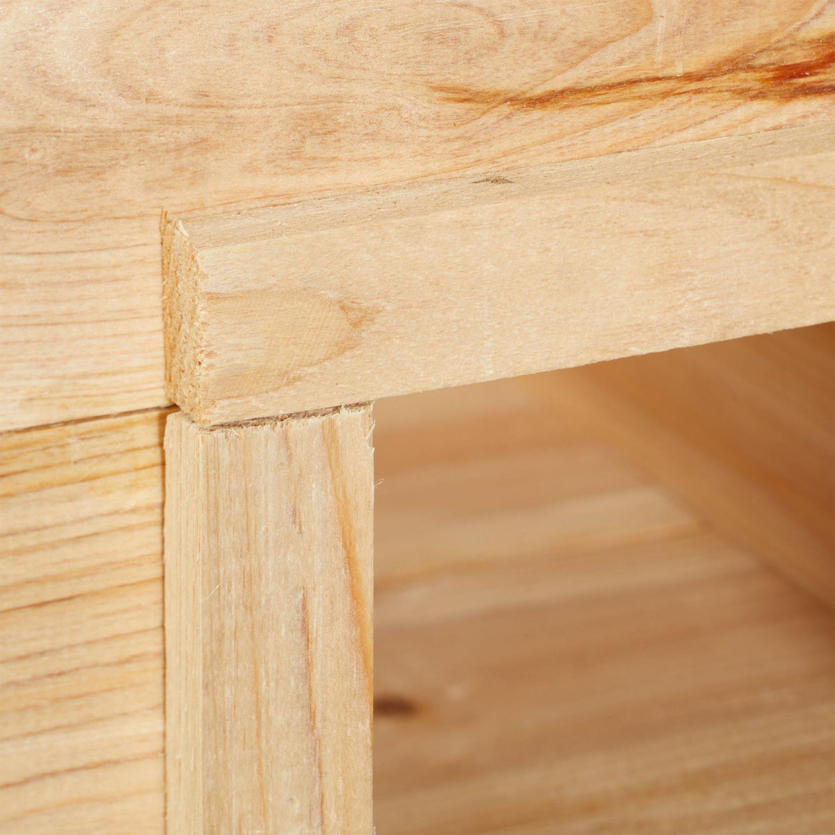 Wooden hedgehog house