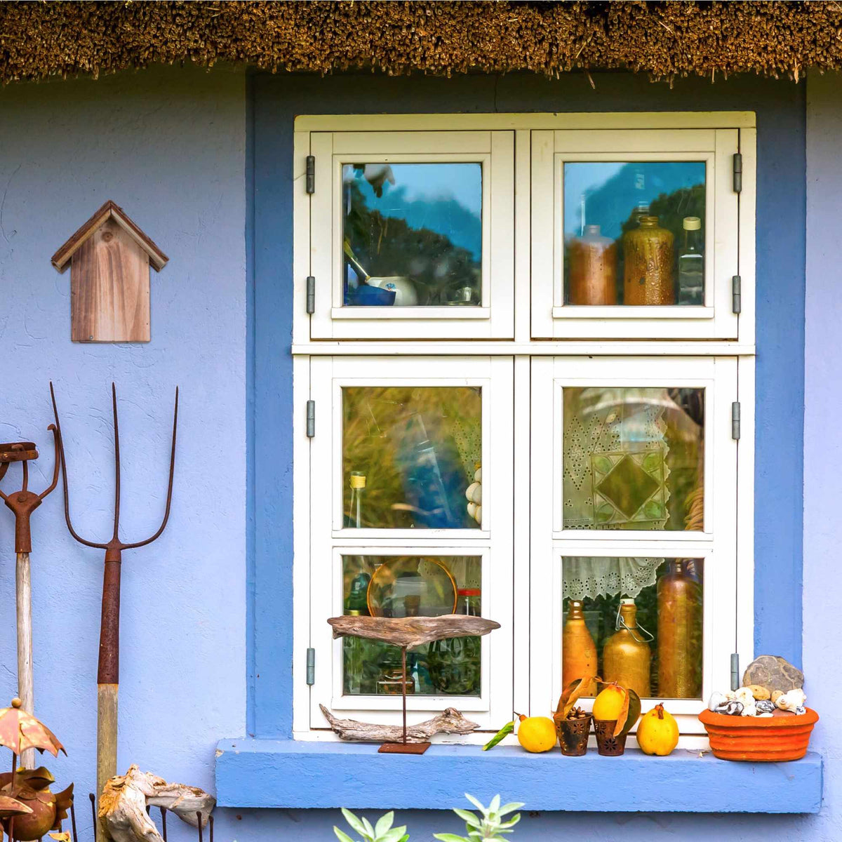 Wooden ladybug house