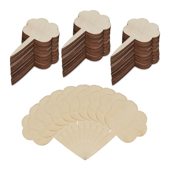 Wooden plant plugs - 100 pcs