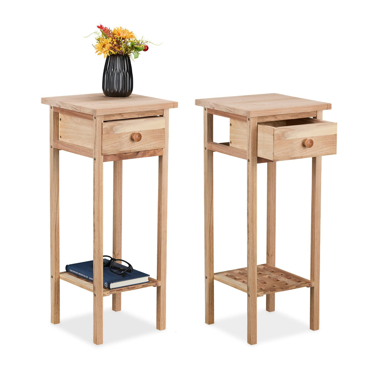 Wooden telephone table, 2-pack