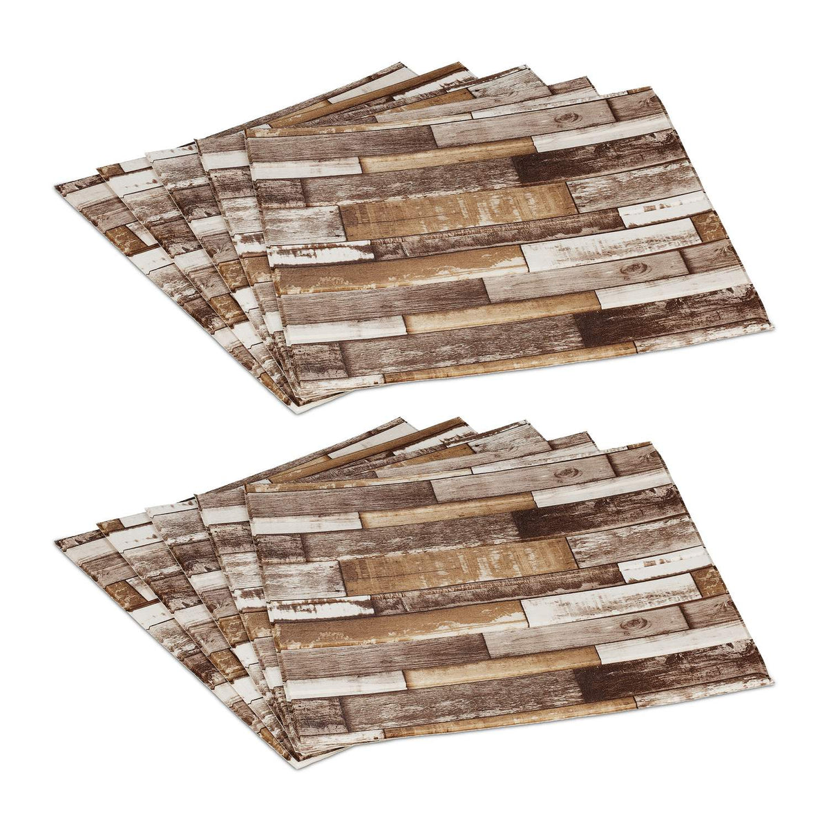 Wood look wall panels set of 10