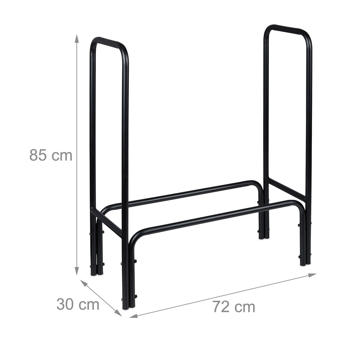 Wood stand made of metal