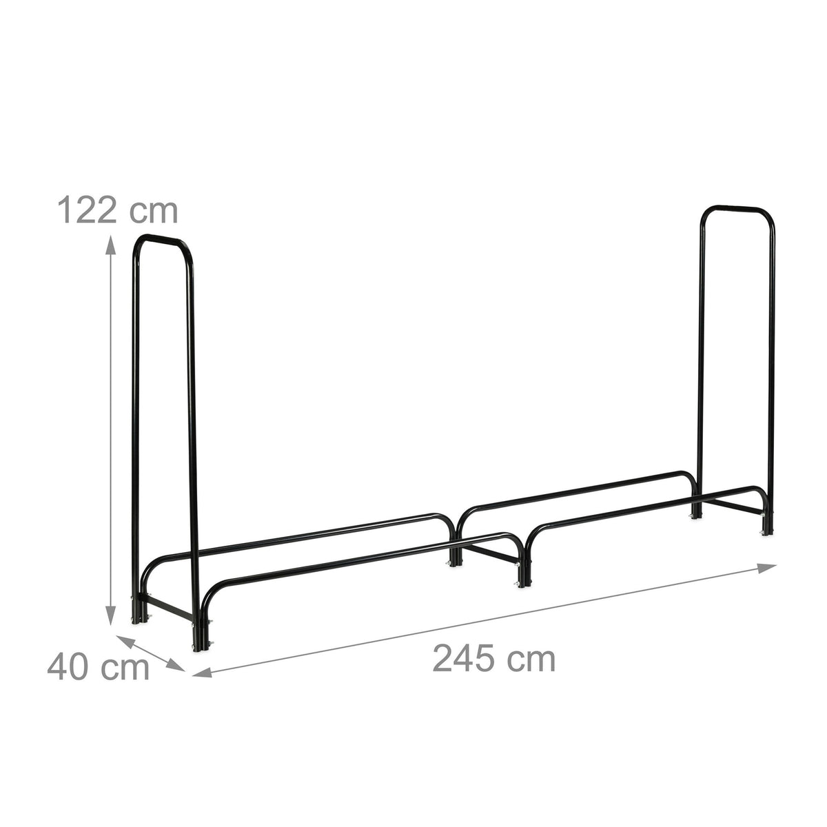 Wood stand metal large