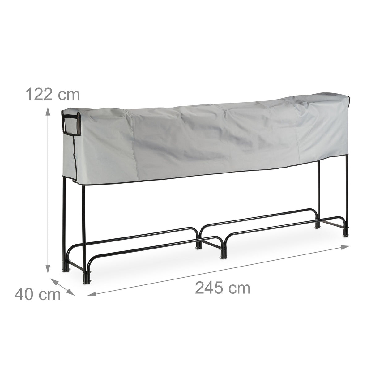 Wood stand metal large