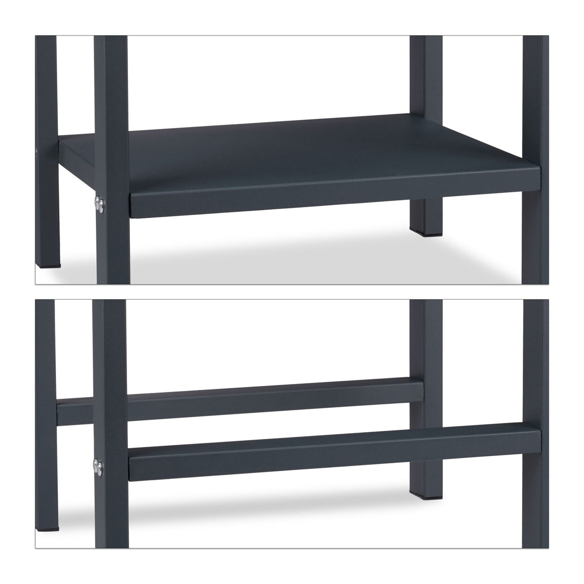 Wood stand with 2 shelves