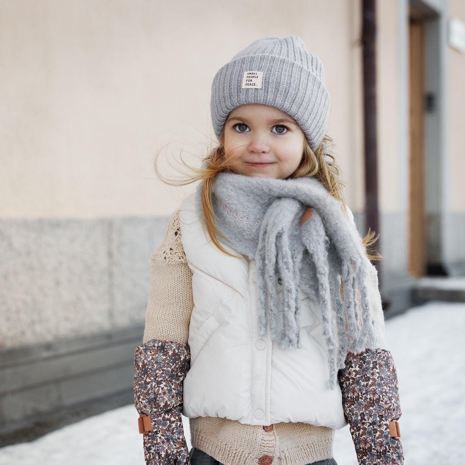 Wool Beanie for Kids, Sunrise Blue, Ages 2-3