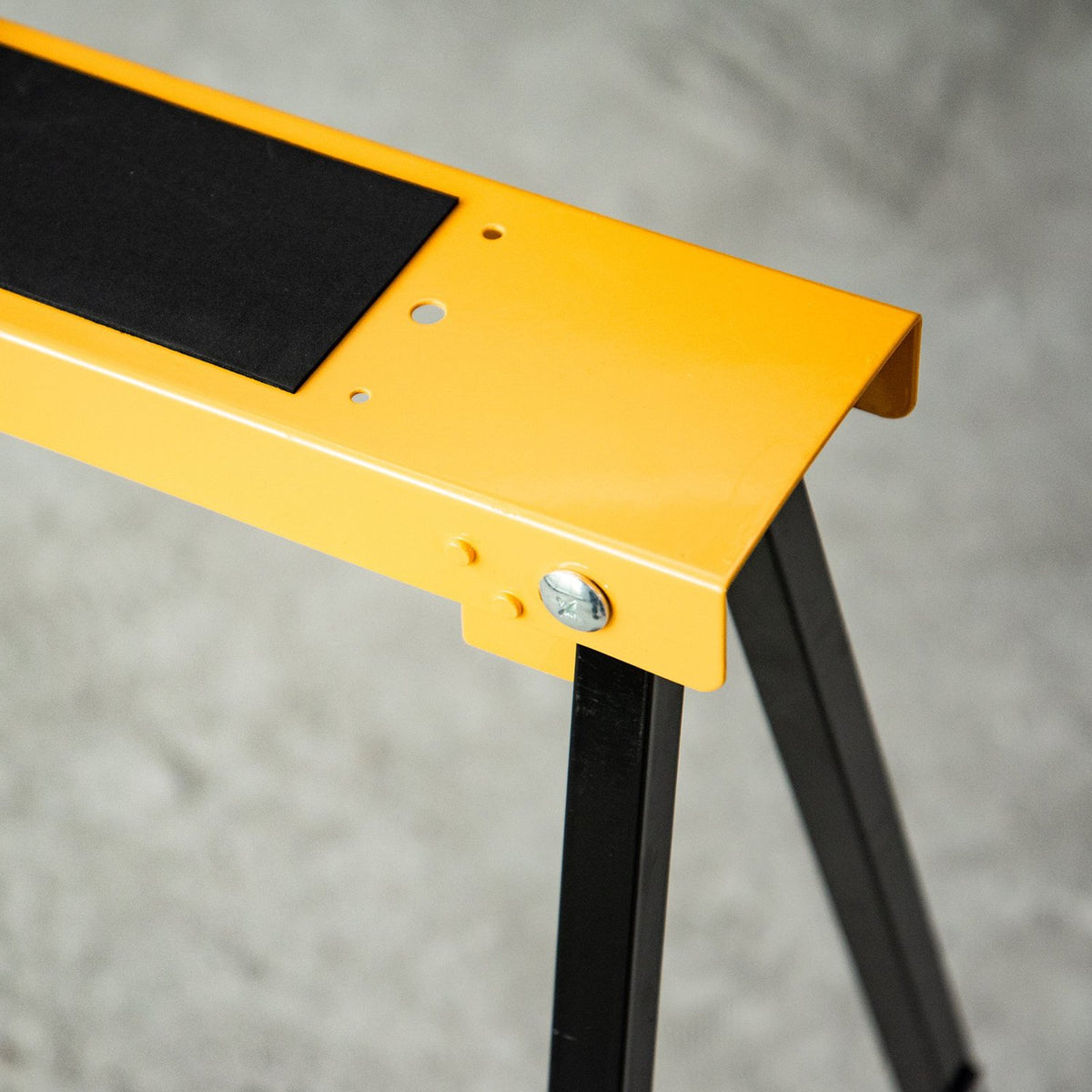 Work Trestle, Saw Horse, Jack Stand, Foldable, Non-Slip, Steel, Orange, Black, 99.5 X 50 X 78 Cm, Load Capacity 125 Kg