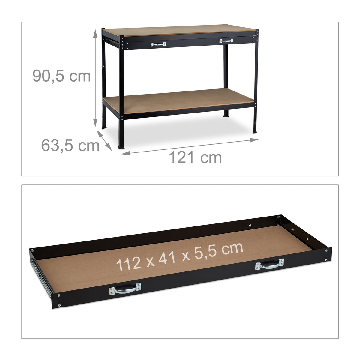 Workbench with drawer