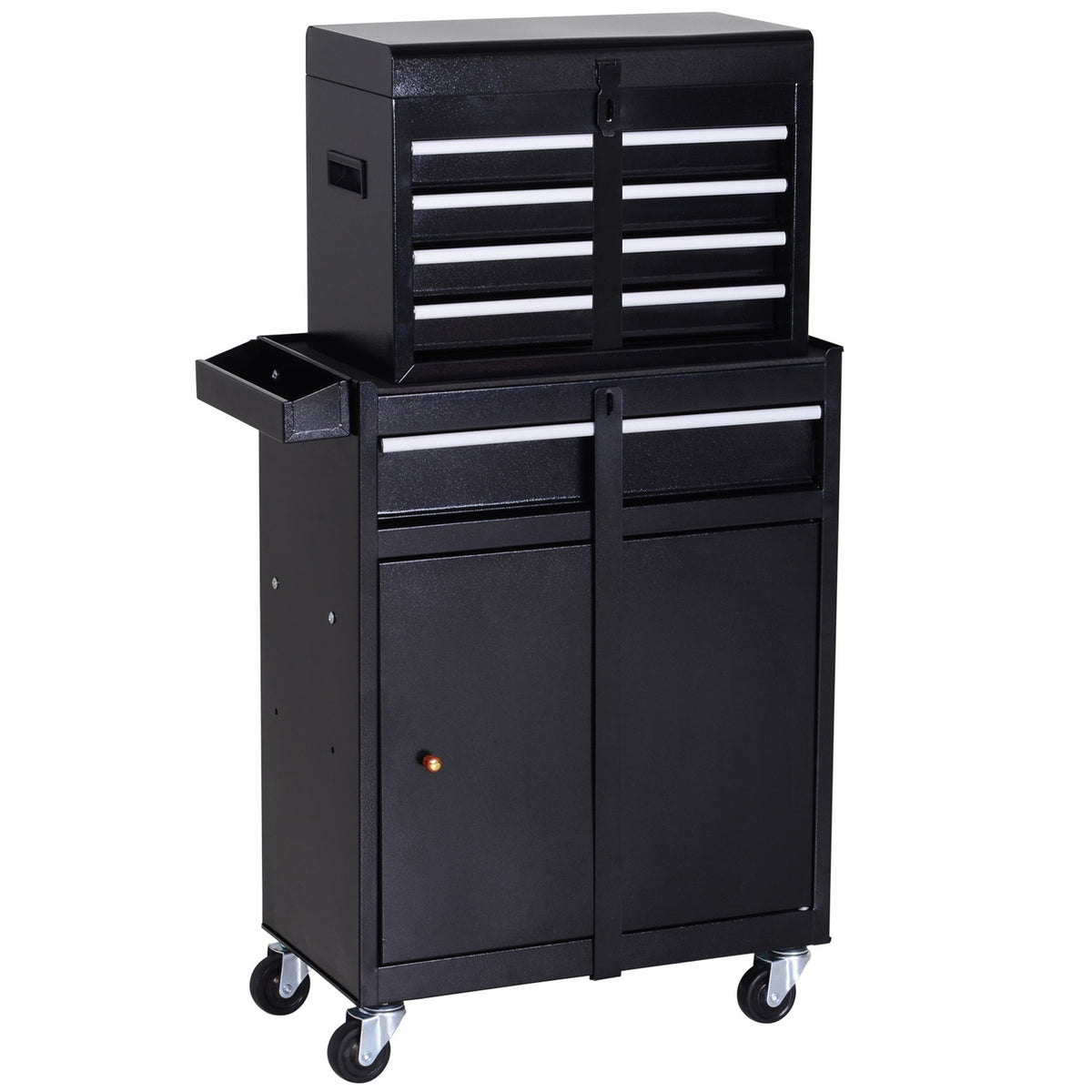 Workshop Trolley 5 Drawers 360° Wheels Metal 52.5X28X104.5Cm