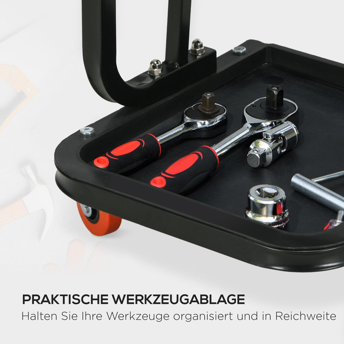 Workshop stool work stool with shelf, padded seat cushion, assembly stool for garage, workshop, steel, red
