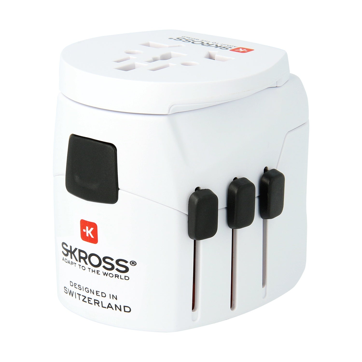 World travel adapter PRO Light World 2xUSB-A 15W Grounded