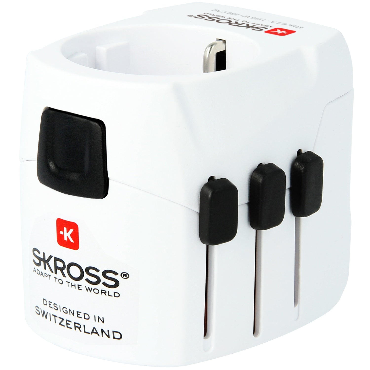 World travel adapter PRO Pro Light 2xUSB 12W Grounded