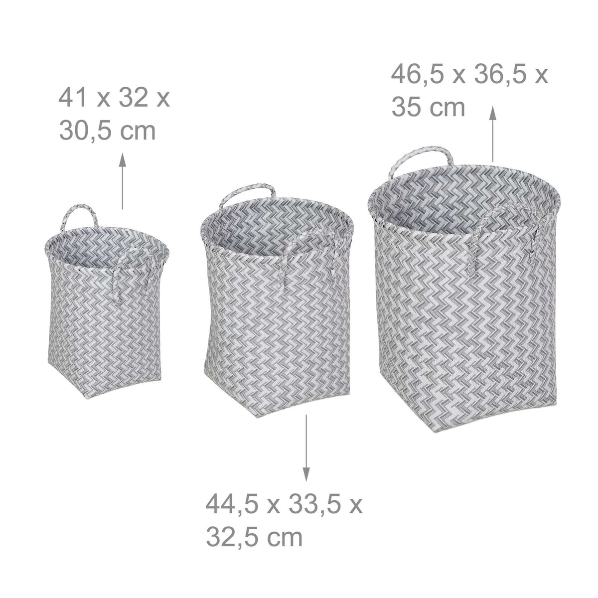 Woven Laundry Basket Set of 3