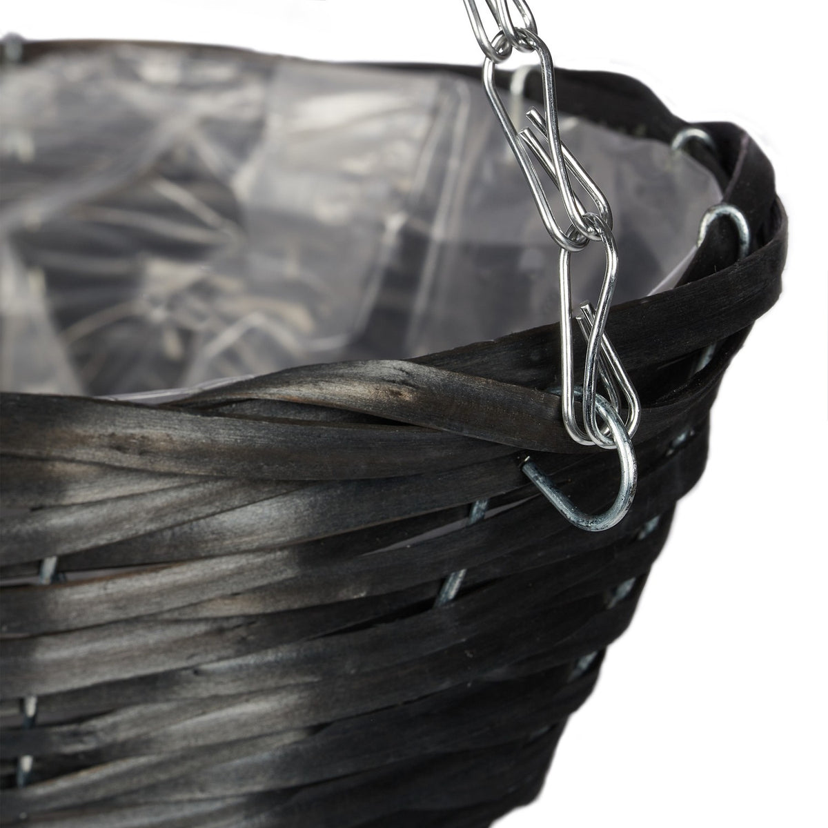 Woven hanging basket set of 3