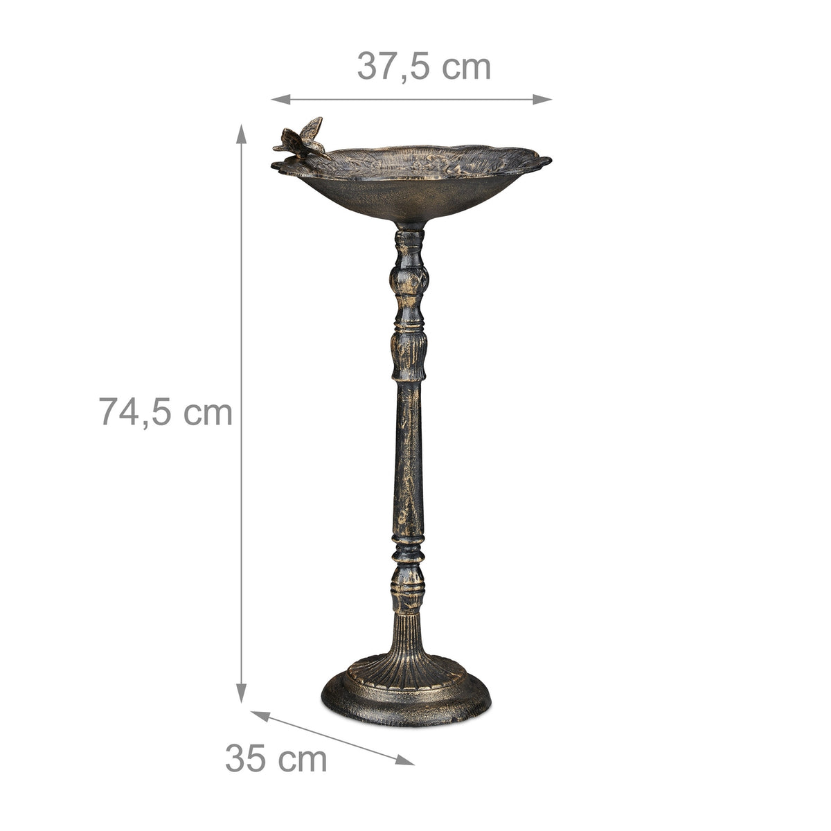 XL Bird bath in cast iron