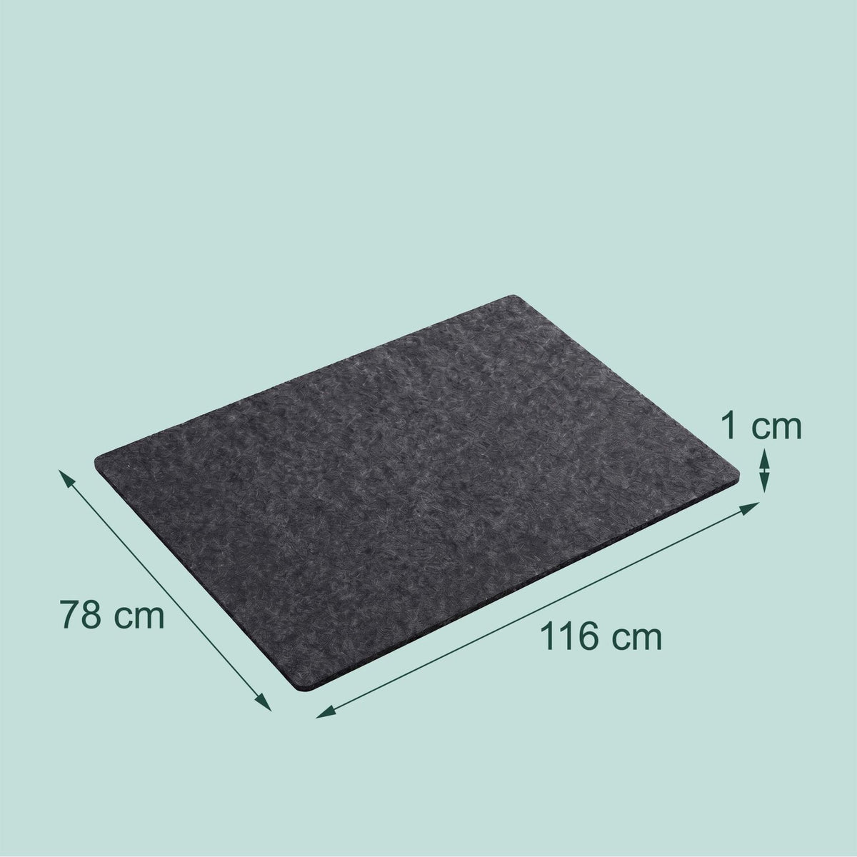 XL Foldable Felt Jigsaw Mat – Non-Slip Grey Surface