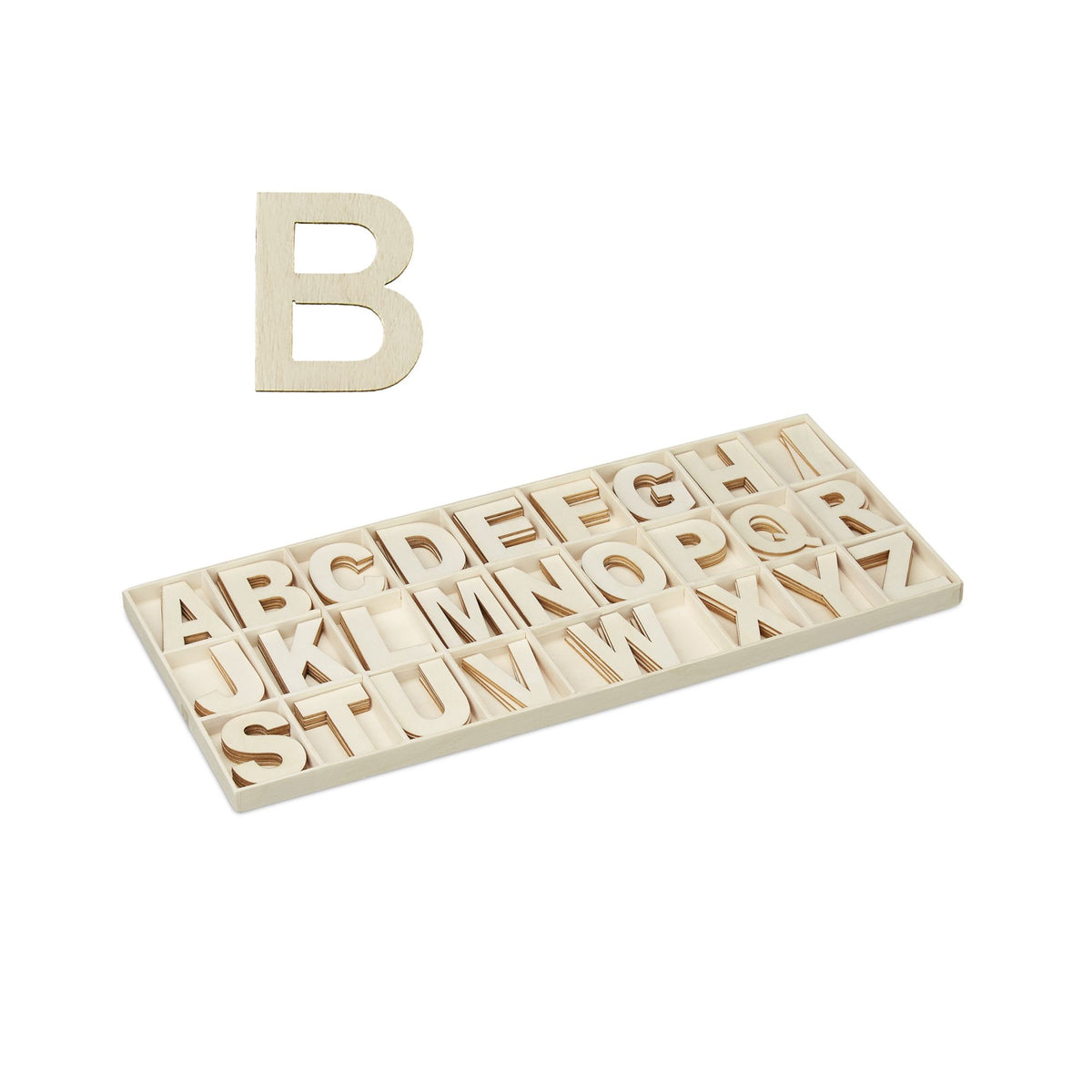 XL Letter set in wood 104 pcs.