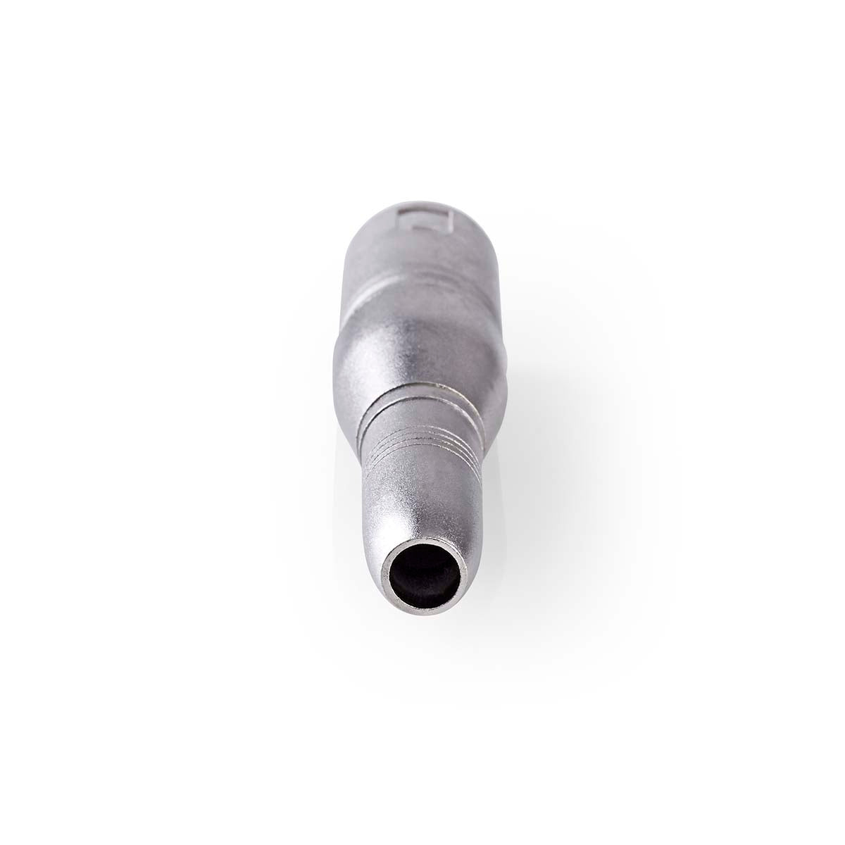 XLR Adapter | XLR 3-pin male | 6.35 mm Female | Nickel Plated | Straight | Metal | Silver | 10 pieces. | Box