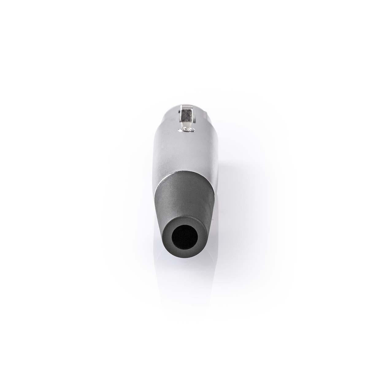 XLR connector | Straight | Female | Nickel Plated | Soldering | Cable input diameter: 7.0 mm | Metal | Silver | 25 pcs. | Plastic bag