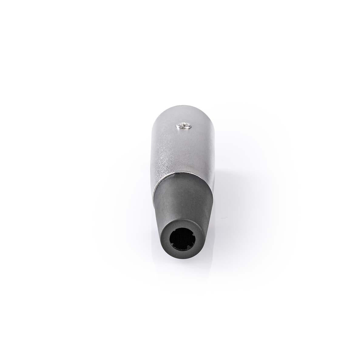 XLR connector | Straight | Male | Nickel Plated | Soldering | Cable input diameter: 7.0 mm | Metal | Silver | 25 pcs. | Plastic bag