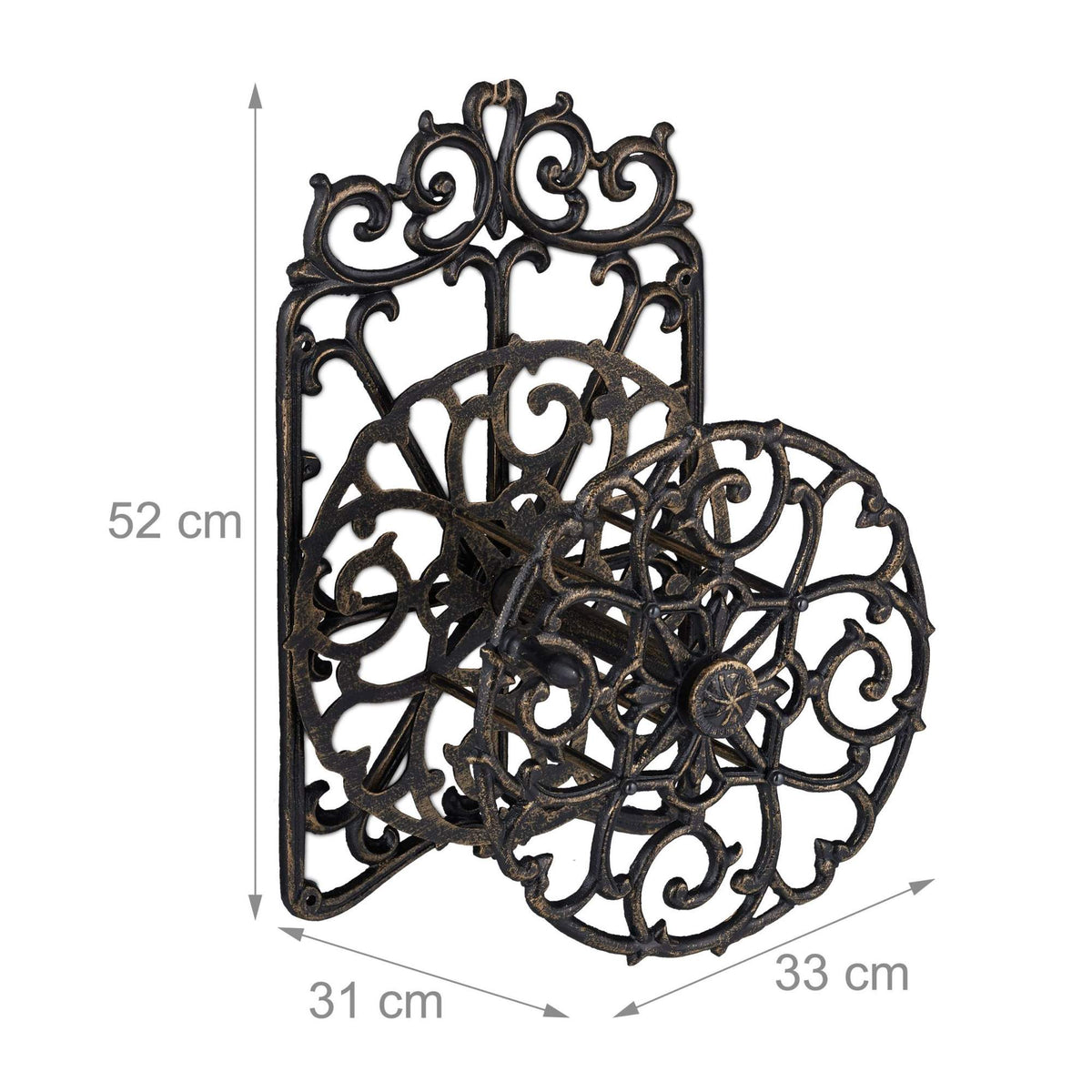XL hose holder in cast iron