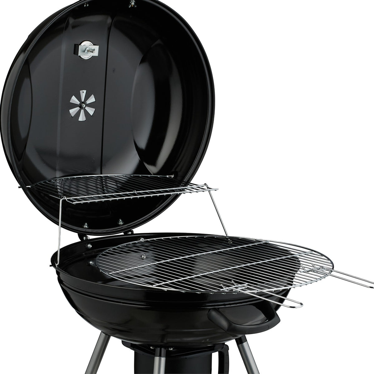 XXL Kettle BBQ Grill with Wheels, Large Cooking Surface